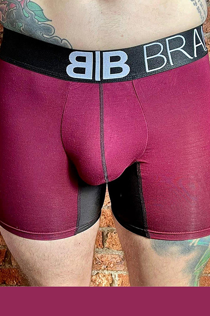 2 PAIRS FTM PACKING UNDERWEAR - BURGUNDY