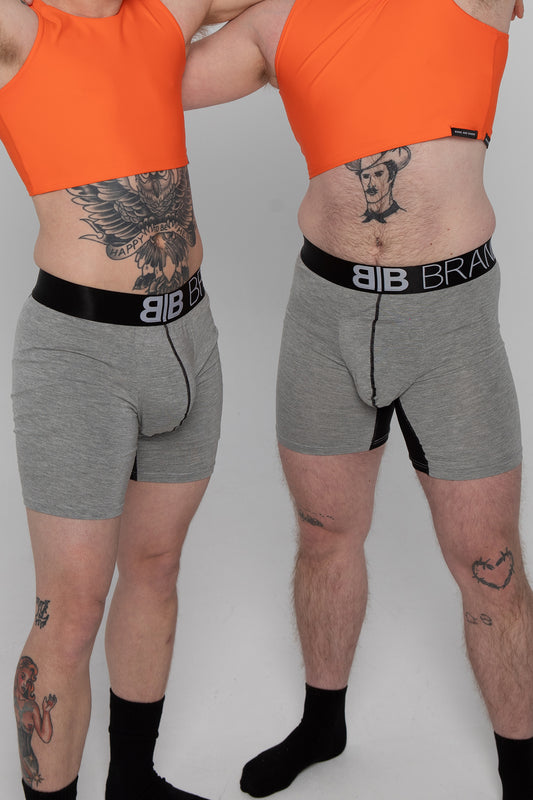 2 PAIRS FTM PACKING UNDERWEAR - GREY