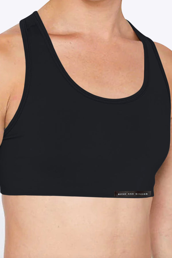 2 PAIRS ACTIVE COMPRESSION TOP - BLACK