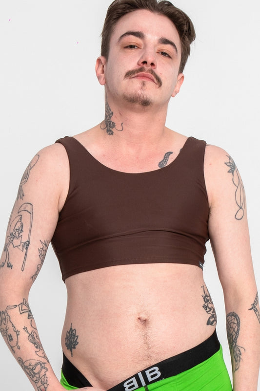 ACTIVE COMPRESSION TOP - COFFEE